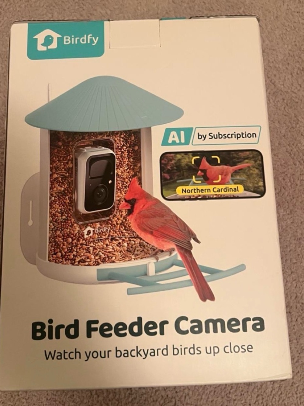 Nordstrom Bird Feeder Camera in Teal and White